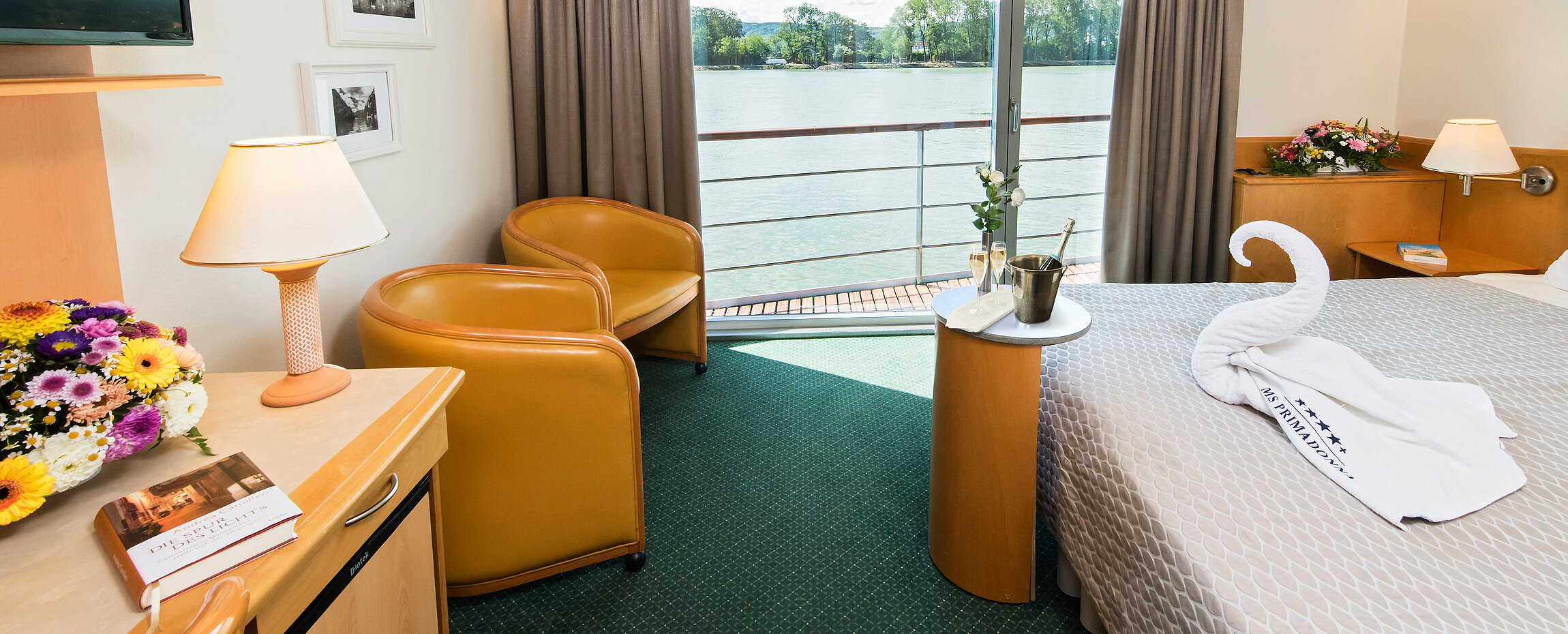 Bild eine Kabine der MS Primadonna