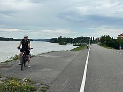 Donau Radweg Radler Kundenfoto